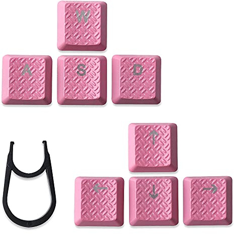 Tastenkappen mit Hintergrundbeleuchtung für GL Tactile Switch Logitech G813/G815/G913/G915 TKL RGB mechanische Gaming-Tastatur (WASD + Pfeiltasten) Rosa