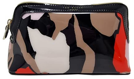 Ted Baker Camii Kosmetiktasche im Retro-Stil mit Flutdruck, Schwarz, Schwarz , Einheitsgröße, make up tasche