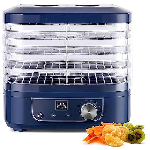 Machine commerciale, déshydrateur alimentaire, machine à fruits secs à 5 étages avec température réglable de 35 à 70 ℃, séchoir à fruits et légumes pour viande de bœuf séchée, frui
