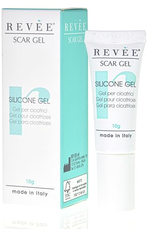 REVÉE Scar Gel Crema Cicatrici Chirurgiche 100% Silicone - Gel Topico per Cicatrici - Crema Cicatrizzante Ferite - Gel Cicatrici (10 g (Confezione da 1))