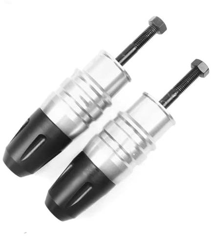 Motorräder Sturzpads Für KAWASAKI Für Z650 Für Z800 Für Z750 Für Z900 Für Z900RS Für Z1000 Motorrad CNC Rahmen Crash Pads Auspuff Sliders Crash Protector Frame Sliders Sturzschutz ( Color : Silver-1 P