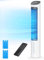 Dreo 40“ Evaporative Air Cooler, 35dB Silent Cooling Fan that Blow Cold Air, 80° Oscillating Bladeless Tower Fan for Bedroom, Removable Water Tank, Ice Packs, Remote Control, 4 Speed, 7H Timer, White