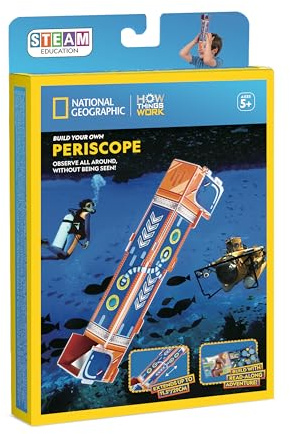 National Geographic Bauen Sie Ihr eigenes Periskop Dampf, Lernset, ab 5 Jahren