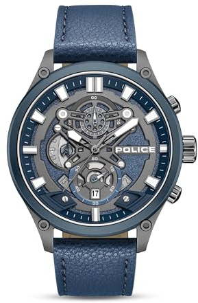 Police Chronograph Wadden, blå, rem