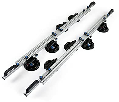 3.45M Adjustable Large Slab Brick Ceramic Tile Rock Slab Vacuum Suction Cup Lifting Frame Glass Stone Installation Paving Transp Stone Installation Handling Lifter Tools(Vertical)