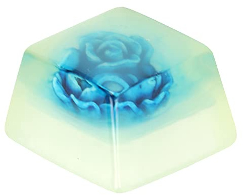 CHICIRIS Tapa de Teclas de Resina Definida por el Usuario, Que Simplemente Puede Usar Tapas Teclas Lindas para Teclado Mecánico, Resistente a la Adaptable (Rosa Blanca)
