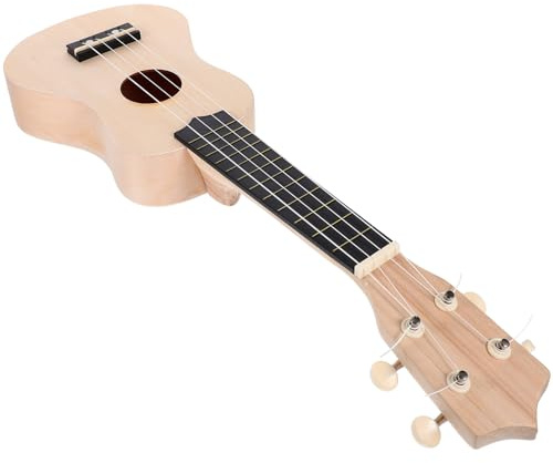 minkissy Diy Ukulele Bausatz Holz Handmontage Leicht Zu Bemalen Kreatives Bastelset Für Junge Mädchen Und Erwachsene Musik Instrument Zum Selbermachen