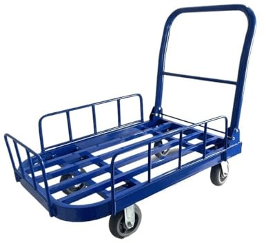 GSACLKES Wagen, Klappbarer Anhänger Geschlossener Gartenwagen Mit Schiene Ruhiger Heavyduty Transporter Vielseitiger Allseason Yard & Farm Cart (S)/S
