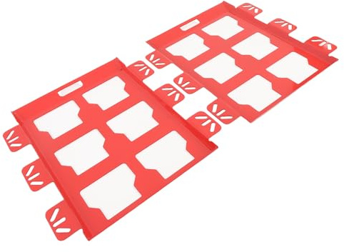 Jeanoko Werkzeug-Aufbewahrungsbox, Montageplatte, Robuste, Sichere Wandhalterung für die Organisation von Packout-LKWs, Edelstahl, 2 Sets für Garage, Mechaniker, Werkstatt