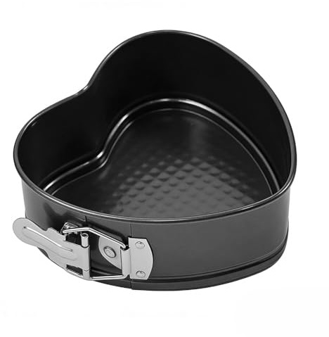 LUPATDY Molde Corazón Desmontable 22cm – Antiadherente, Acero al carbono – Ideal para Bizcochos, Tartas y Pasteles – Molde de Repostería con Liberación Rápida – Utensilio de Horno