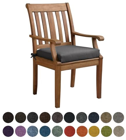 Kimgull Bankauflage Sitzkissen, Bequeme Waschbare Rutschfestes Sitzkissen für Gartenbank Schaukel, Terrasse, Esstisch, Bank, Drinnen, Viele Farben und Größen,(50X50X8CM Tiefes Warmes Grau)