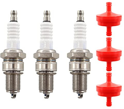 MCHNIC 3x Zündkerze für CUB CADET OCC-751-10292 MTD 951-10292 131-039 Torch-Motor 131-039 F6RTC Rasenmäher Schneefräse Verteiler Ersetzt 7822/6634/BPR6ES, 995/WR6DC 7900/WR7DC, RN9YC RN10YC RN11YC