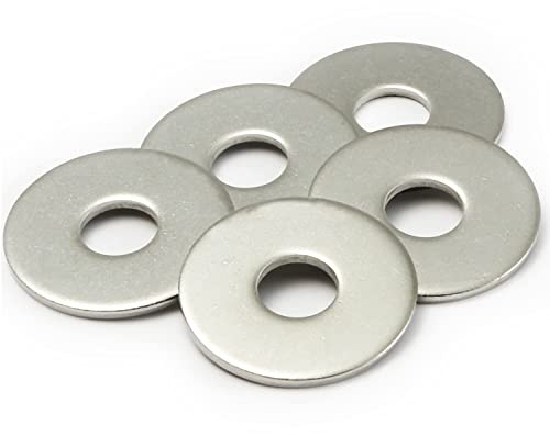 AMLOOPH Unterlegscheiben M12 X 37mm, Große Flache Beilagscheiben, Dicke 3mm, Edelstahl DIN9021 A2 V2A (5 Stück) Für Schrauben, Muttern & Gewindestange