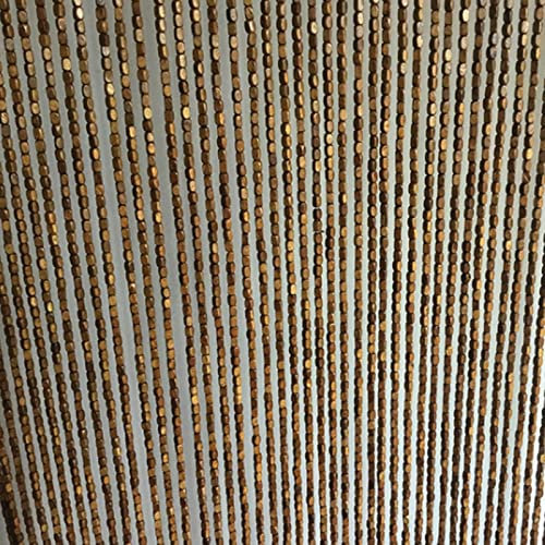 NLUMEC Fadenvorhang Perlenvorhang Raumteiler Hängender, Holzperlenvorhang Tür Holz Bambus, Türvorhang Perlen Hängend Panel, Tür Vorhang Dekorative Sichtschutz für Schlafzimmer Wohnzimmer Wandschrank