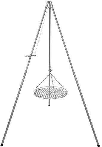 Schwenkgrill - Dreibeingrill 60 Edelstahl rund