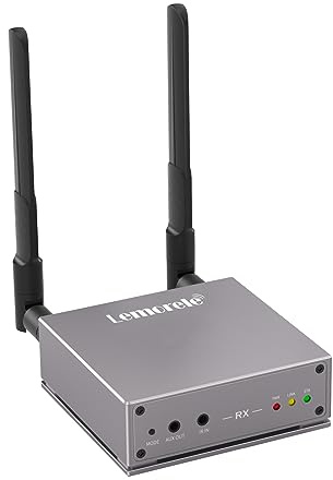 Lemorele Récepteur sans Fil HDMI pour Kits Émetteur et Récepteur sans Fil HDMI 200M, Un Émetteur Peut être Couplé avec Jusqu'à 4 Récepteurs
