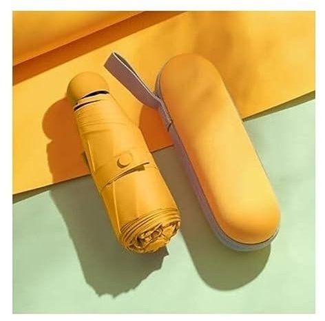 OXOAMP Folding Umbrellas Sun Umbrella Sunscreen Anti-ultraviolet Sunny And Rain Dual-use Female Five-folding Capsule Small Portable Sunshade Lightweight