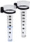 Spetebo Pluviomètre 25 cm avec échelle et support – Lot de 2 – Pluviomètre en plastique pour stations météorologiques – Débitmètre d'eau Station météo Accessoires Pluviomètre Ombromètre Pluviomètre