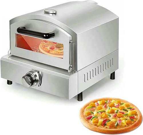GFXYQPDNV Cuisinière À Pizza De Comptoir, Four Électrique À Pizza dans La Chambre, Cuisine Commerciale À Pizza en Acier Inoxydable avec Minuterie Home Restaurant