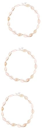 SOIMISS 3stücke Hawaii Stil Halskette Für Damen Handgefertigte Weiße Fadenkette Einzigartiger Schmuck Für Frauen Für Und Besondere Anlässe Langlebiges Design Für Täglichen Gebrauch