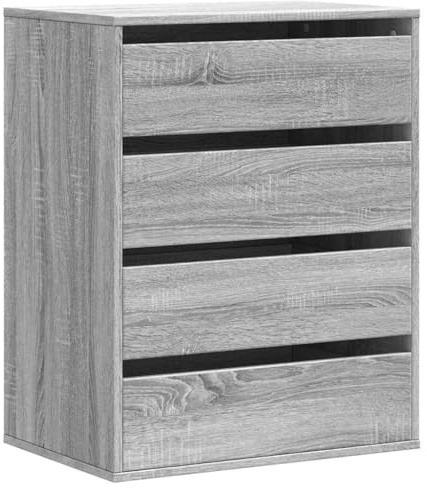 vidaXL Kommode Grau Sonoma 60x41x76 cm Holzwerkstoff
