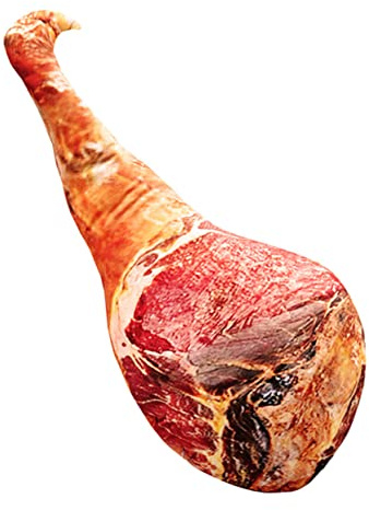 Alipis Almohadas De Muñeca De Jamón De Simulación Almohada De Comida Novedosa Almohada para Abrazar Jamón Falso Almohada De Felpa Corta De Tocino