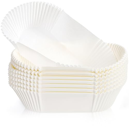 LEGUMMY Loaf Bread Baking Liners, Paper Loaf Pan Liners, 2 LB Disposable Bread Tin Liners for Banana or Pumpkin Bread, Cake, Cupcake, Air Fryer Liner, Greaseproof, Non-Stick, 50 Pack, White