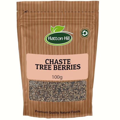 Chaste Tree Berries (Agnus Castus) 100g by Hatton Hill - Ideal for Herbal Teas,