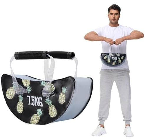 DEIRIS Wasser Kettlebell 3/4,5/7,5 kg, Weiche Kettlebell, Wassergewichte Aqua Bag, Verstellbare Sandsack Alternative, Tragbares Stabilitäts Fitnessgerät für Krafttraining