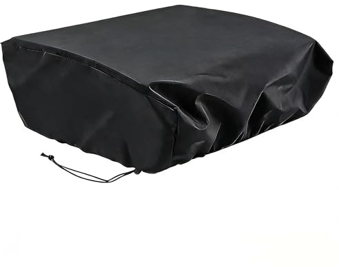 Vunanvu Copertura per Barbecue Telo Copri Barbecue in Tessuto Oxford 420D 57x48x23cm Copri Barbecue da Esterno Impermeabile e Anti-UV Telo Protettivo per BBQ Grill per Patio Giardino Esterno, Nero