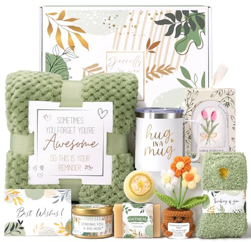 Birthday Gifts for Women Get Well Soon Gift Baskets,Self Care Gift Spa Care Package After Surgery Thinking of You Sympathy Gift,Valentines Day Gifts for Women Mom Friends Sister Wife