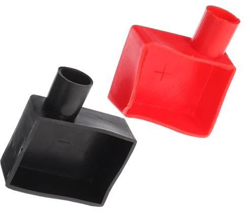 Milisten Cache-bornes de Batterie en Silicone pour Bornes de Batterie de Voiture, Protection Isolante Facile à Installer, pour Accessoires Automobiles