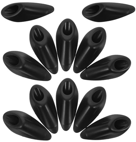TOKIDNY Kit Cablaggio Interno Bicicletta 12 Pezzi Tappi in Nylon Nero per Passacavo Cambio e Freno Fibbia Integrata per Instradamento Cavi Telaio Accessori Compatibili per Bici da