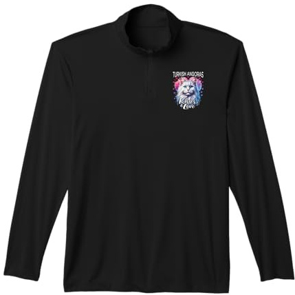 Turkish Angora Kisses Turkish Angora Love Performance Quarter-Zip Top