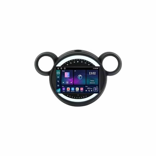 Navegador GPS Radio de Coche 2 DIN para BMW Mini Cooper Countryman R56 R60 2011-2013 HD Pantalla Táctil+Llamadas Manos Libres Bluetooth+WiFi, Mandos Volantes, 4 Nuclear 1G+16G