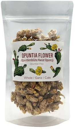Flores de Higo Chumbo 250 g - Opuntia Ficus Indica Secas Flores Comestibles Infusión Té