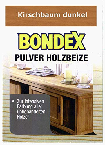 Bondex Holzbeize Pulverbeize Beutelbeize Beize auf Wasserbasis für Möbel 5er Pack (kirschbaum dunkel)