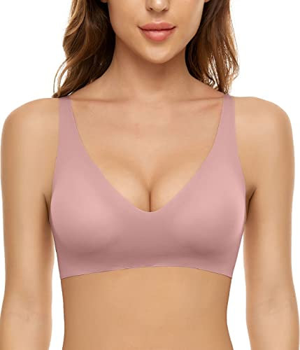Joligiao Reggiseno Donna Reggiseno Senza Ferretto Comodo Bralette Push Up Soft BH Imbottito Rimovibile Reggiseni Basic Reggiseni Senza Cuciture Dormire Quotidiano