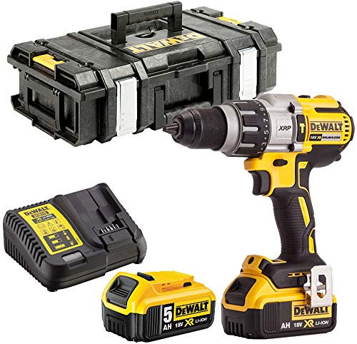 Dewalt DCD996N 18V Brushless Combi Drill with 2 x 5.0Ah Batteries & Charger in Tool Box