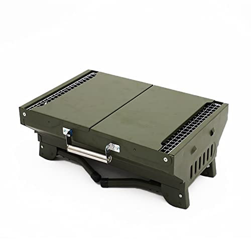 HONGJU Barbacoa Sin Humo Barbacoa Portátil Carbón,Ventilado Interior Portatiles Barbacoa Parrilla de Mesa y Bolsa para Camping Balcón Jardín Exteriores BBQ 82x35x30cm