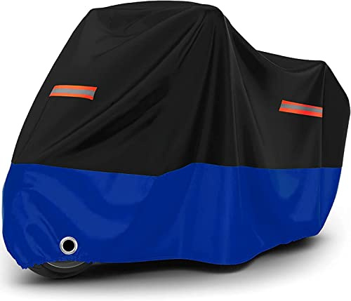 Rebeca Shop Wasserdichte Motorradabdeckung, Schutzhülle aus Oxford-Gewebe 210D | Größe S M L XL XXL XXXL | Universelle Außenhülle | Motorrad Motorrad Motorrad (S 183 x 89 x 120 cm)
