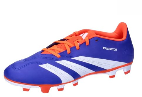 adidas Unisex - Adulto PREDATOR CLUB Football boots Flexible Ground, lucid blue/Cloud white/solar red, 42 EU