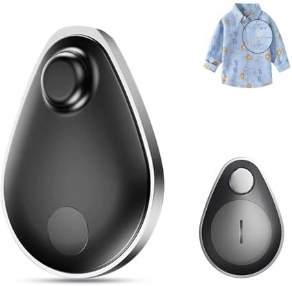 dibdib Utags 1Pack Air Tracker Item Finders with Find My(iOS Only) Track Your Keys,Wallet,Luggage,Backpack,Super Lightweight,Suitable for Children,Elderly,Comes with 1 Beautiful Hidden (Black)