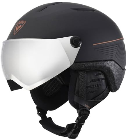 Rossignol - Skihelm / Snow Fit Visor Impacts Photochr Blk Herren – Größe M/L – Schwarz