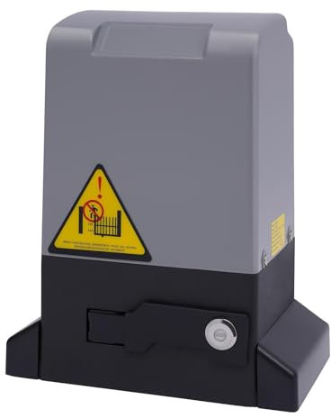 Kaichenyt Azionamento per cancello scorrevole, 370 W, set completo, con 2 telecomandi, max. 800 kg