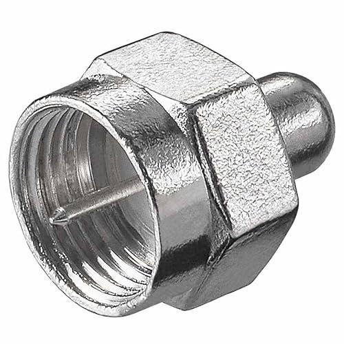 TECHZOCO Juego de resistencias de terminación SAT F, Resistencia De Terminación Sat, 75 ohmios, compatible con Multiswitch, LNB, Sintonizador, Enchufes, resistencia final de satélite, 10 unidades