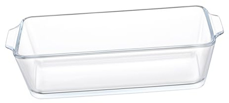 Healifty 0.8l Heat Resistant Glass Casserole Dish and Loaf Pan for Oven Baking, Rectangular Glass Tray, Suitable for Home Cooking and Serving