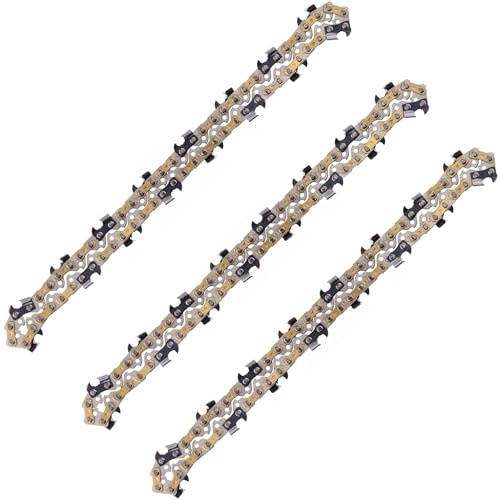 DIY-24H | 3 catene per motosega, scalpello completo, lunghezza di taglio 25 cm, 1,3 mm, 3/8, 40 TG, compatibile con Alpina, Dolmar e molto altro ancora