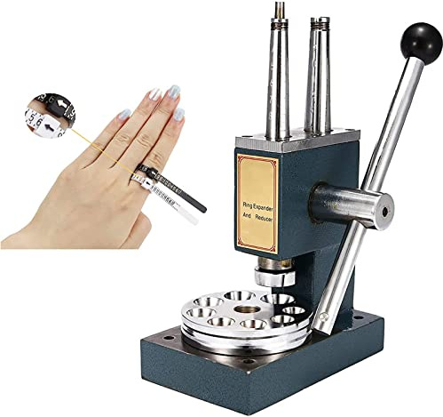 Herramienta de ensanchamiento de doble anillo para ajustar el tamaño de las joyas, ideal para joyeros y entusiastas del bricolaje