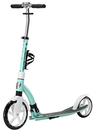 STAR SCOOTER Aluminium Kickscooter Roller Kinderroller Tretroller für Jungen und Mädchen ab 8-9 Jahre Big 230mm Wheel Ultimate Scooter für Kinder und Erwachsene Grün